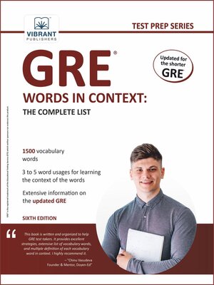 cover image of GRE Words In Context